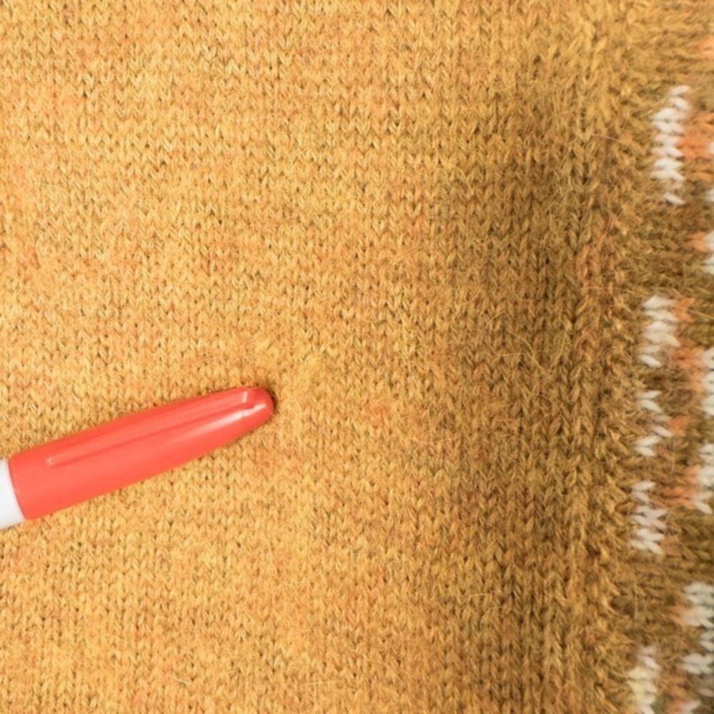 The Alpaca Connection Handmade Full Zip Hooded Sweater Medium* Tan Boho Granola - Picture 14 of 16